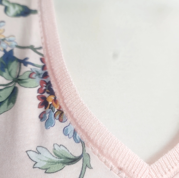 GERARD DAREL VALORA FLORAL-PRINT KNITTED V-NECK SHORT SLEEVE WOMEN'S SIZE MEDIUM - Picture 14 of 16